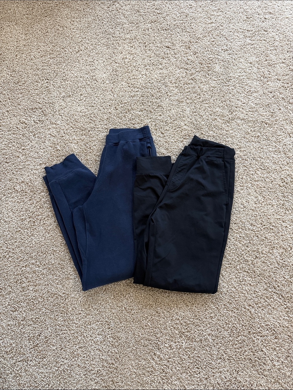 2 Uniqlo Navy & Black Kids Jogger Pants Set